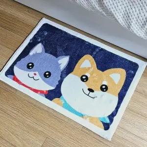 발매트 패브릭 욕실 현관 주방 시바시바 대형 800 500 (KYR-WF05E81)