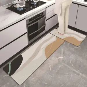 주방매트 세트 규조토 미끄럼방지 빨아쓰는 욕실매트 (KYR-WFGMAMK)