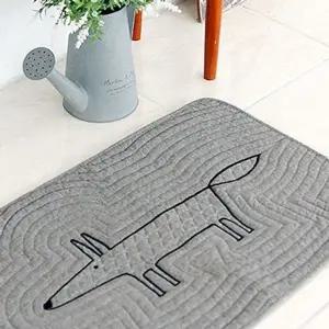 워싱가공으로 부드러운 퀄팅 폭스 발매트 2컬러 (KYR-W2A20F7)