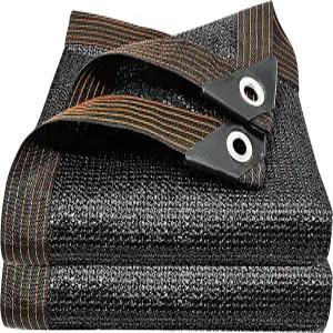 와이네마나 40 블랙 셰이드 천 그로밋이 포함된 3.3 x 6.6피트 내구성 메쉬 방수포 저항성 가든 선 네트