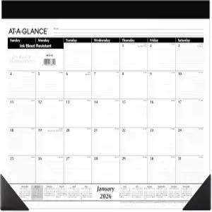 AT-A-GLANCE 2026 탁상 캘린더 월간 패드 21-3/4인치 x 17인치 표준(SK220026)