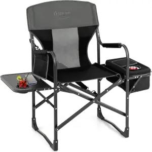 코스트웨이 접이식 캠핑 의자 튼튼한 이사 사이드 테이블 쿨러백 보관 스트랩 낚시 피크닉에 적합한 휴대용