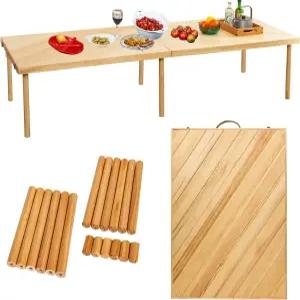 주페모 80 x30 보호 나무 피크닉 테이블 바닥 좌석 해변 캠핑 바비큐 뒷마당을 위한 13 및 16 조절 가능한