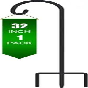 야외용 32인치 소형 셰퍼드 후크 랜턴용 가든 식물 걸이용 새 모이통 태양광 조명 메이슨 병 결혼식 장식