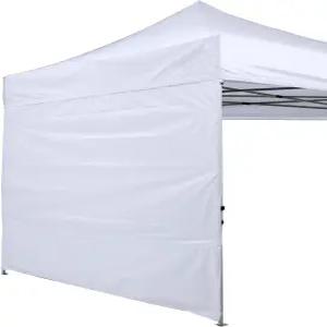 ABCCANOPY 인스턴트 캐노피 선월 10x10 FT 측벽만 1팩 프레임이나 상단 없음 흰색