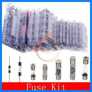 12V-250V 납선 믹스 키트가 있는 느린 고속 유리 퓨즈 0.1A 2A 3A 4A 6A 8A