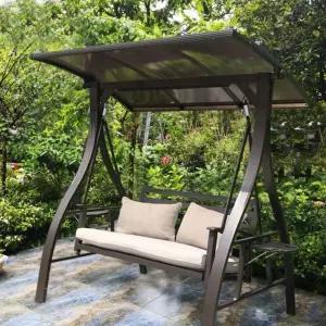 Haeif 흔들의자 그네 발코니 철제 흔들 벤치 테라스