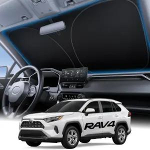 Wigoo 토요타 RAV4 2019-2026용 앞유리 햇빛 가리개 [100 자외선 차단 4세대 냉각 기술] 접이식 단열 전면