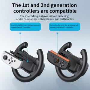 호환 혼캠 유니버설 레이싱 휠 스탠드 (스위치  조이콘 게임 컨트롤러용) 안전 흡착판 베이스 포함 (NS2 호