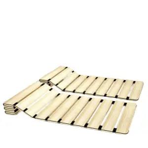 침대 상판 나무 판자 프레임 하드 접이식 원목 더블 평상형