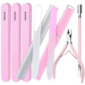 판다메이 네일 키트 트리머가 있는 도구 유리 파일 천연 네일용 니퍼 푸셔 케어 여성용 매니