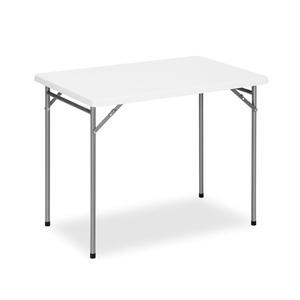 모든 날을 위한 3피트 직사각형 접이식 테이블, HDPE 테이블탑과 스틸 레그가 있는 접이식 테이블, 내구성 있고 안정적인 소형 접이식 테이블, 캠핑, 피크닉, 파티, 실내 및 실외에 적합합니다