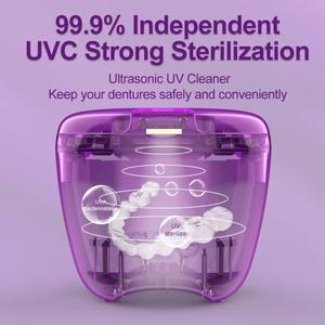 교정기 빛을 가진 세탁기술자 45000HZ 구강 초음파 진동 틀니