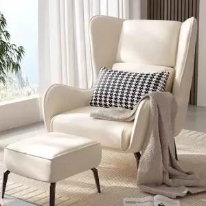 1인윙체어 매장 인테리어 안락 라운지 카페 암체어 발받침