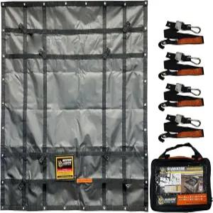 방수 글래디에이터 카고 네트 - 대형 트럭 커버 보트 액세서리 낚시-캠핑-지프 타이 다운에 완벽한 (WL)