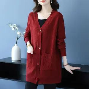 앤트맨 여친 슬림핏 스웨터 봄가을 상의 카디건 중장 OPH3