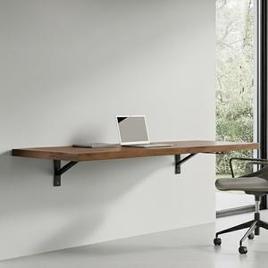 하우스블 벽걸이 책상, 머피 책상, 벽걸이 접이식 테이블, 세탁 접이식 테이블, 접이식 작업대, 접이식 마운트 스테이션, 플로팅 바, 걸이식, 식사, 주방, 의류, 48x16 브라운