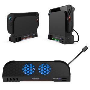 호환 스위치2 쿨링 라디에이터 게임 카드 보관함  NS2 콘솔 액세서리용 RGB 램프 포함 팬