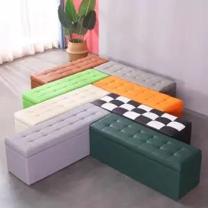 수납 벤치 의자 긴의자 수납형 매장 다크 장의자 긴 그린