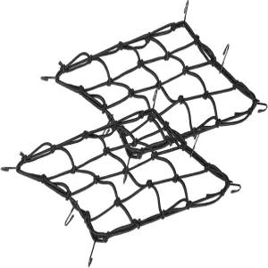 2팩 번지 네트 오토바이 카고 12인치 x 소형 24인치까지 늘어남 6개의 조절 가능한 후크 자전거 코드 포함