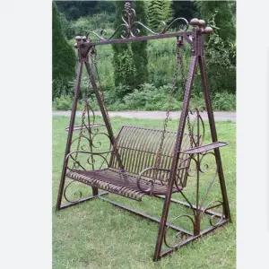 유럽풍 야외 흔들의자 앤티크 청동 정원 카페 그네의자