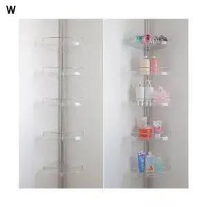 투명 가이드 코너선반 5단