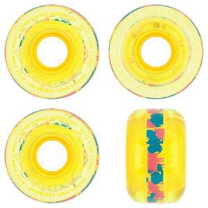 RICTA 54MM 클리어 스플래터 클라우드 카모 78A 스케이트보드 옐로우