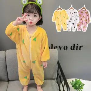 왕관핑크 아동 수면 긴팔 우주복 3종 205223