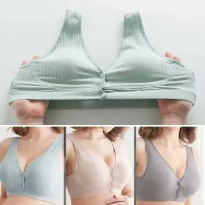 여성 노 와이어 편한 수유 패드 사용 가능 브라 속옷
