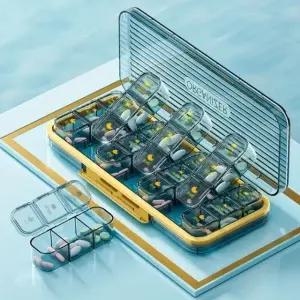 여행 출장 외출 날짜별 휴대용 약통 알약 케이스