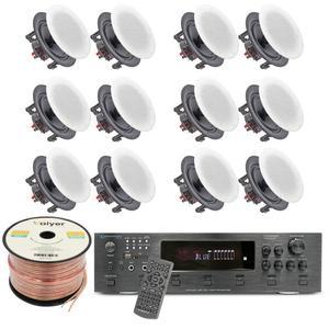 바이어 홈 시어터 시스템 키트, 6채널 6000와트 블루투스 앰프(5.25