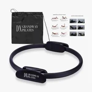 DX 그랜드웨이 프리미엄 필라테스 링 저항 팔 핸들 다리 서클 가벼운 피트니스 - 운동 폼 내구성 패딩