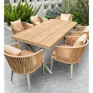 6인용 야외테이블 세트 철제 카페 업소용 공원 펜션 테이블