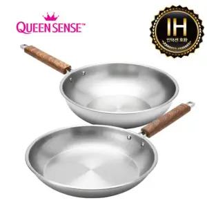 [eTV]세신퀸센스 올렌 삼중바닥 인덕션후라이팬2종SET