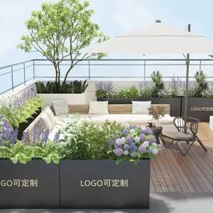 대형 화분 테라스 인테리어 플랜트 플랜트박스 화단 가드닝