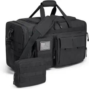 여행용 G4프리 3-in-1 더플백 신발 수납공간과 젖은 포켓이 있는 남성용 대형 짐 더플 백팩 블랙