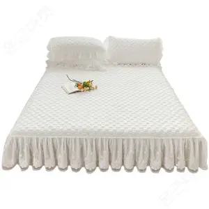 레이스침대커버 매트리스 프릴 공주풍 침구 베드 침대