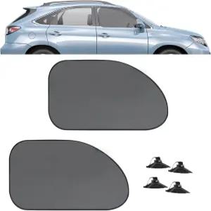 1팩 2개 자동차 사이드 윈도우 선쉐이드 전면 통기성 메쉬 선쉐이드는 대부분의 트럭에 적합합니다