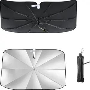 윈드실드 선쉐이드 우산 휴대용 접이식 스프링 구조물 전면 창문 자외선 차단 자동차 윈드실드로부터 보호