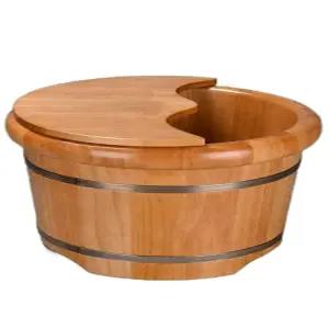 나무 족욕통 발찜질 반신욕 훈증 나무통 증기 건식 온열