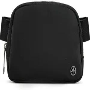 여성용 팬더 크로스 바디 패니 팩 패션 허리 크로스바디 백 스트랩 조절 가능한 벨트 백(블랙)