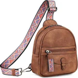 여성용 작은 슬링백 - 미니 크로스바디 백 디자이너 슬링 지갑 귀여운 PU 가죽 숄더백