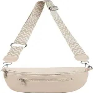 여성용 소형 크로스바디 백 범백 가죽 패니 팩 야외 여행용 지갑