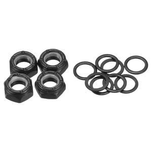 PATIKIL 스케이트보드 잠금 너트 세트, 트럭 스페이서 롱보드 차축 키트, 하드웨어 와셔 크루저용 수리