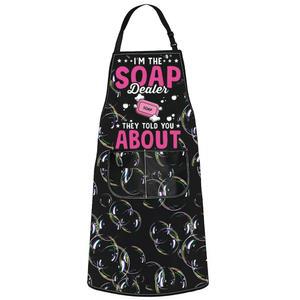 JNIAP 비누 메이커 앞치마 SOAPDEALERBL YOU 만들기 ABOUT THEY SOAP 수제 선물 AP DEALER 라지 TOLD 딜러 THE