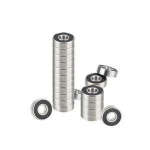 BORSUER 608 2RS 볼 베어링 20개, 7MM, 이중 그루브 딥 스케이트보드, 3D 고무 미니어처 8 DIY 또는 22 X 및 롱보드 프로젝트용 밀봉 스틸