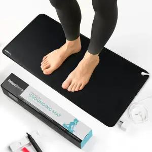 발용 접지 매트 ？ 코드 및 연속성 테스터가 포함된 수면 균형 휴식 가정 사무실 책상 요가를 위한 전도성