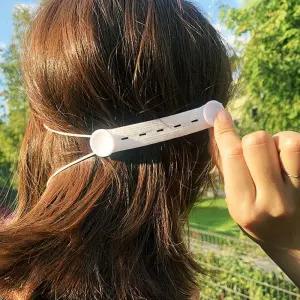 귀안아픈 마스크 스트랩 밴드 귀걸이 이어가드 화이트 마스크고리