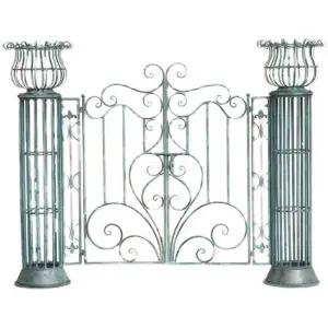 아치형 도어 빈티지 철제 지지대 넝쿨 식물 대문 울타리