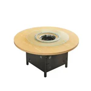 불판 테이블 고깃집 드럼통 식탁 바베큐 샤브샤브